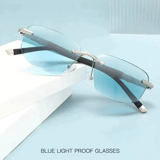 Frendorf | Saphir Hohe Härte Anti-Blau Licht Weit und Nah Lesebrille Sonnenbrille