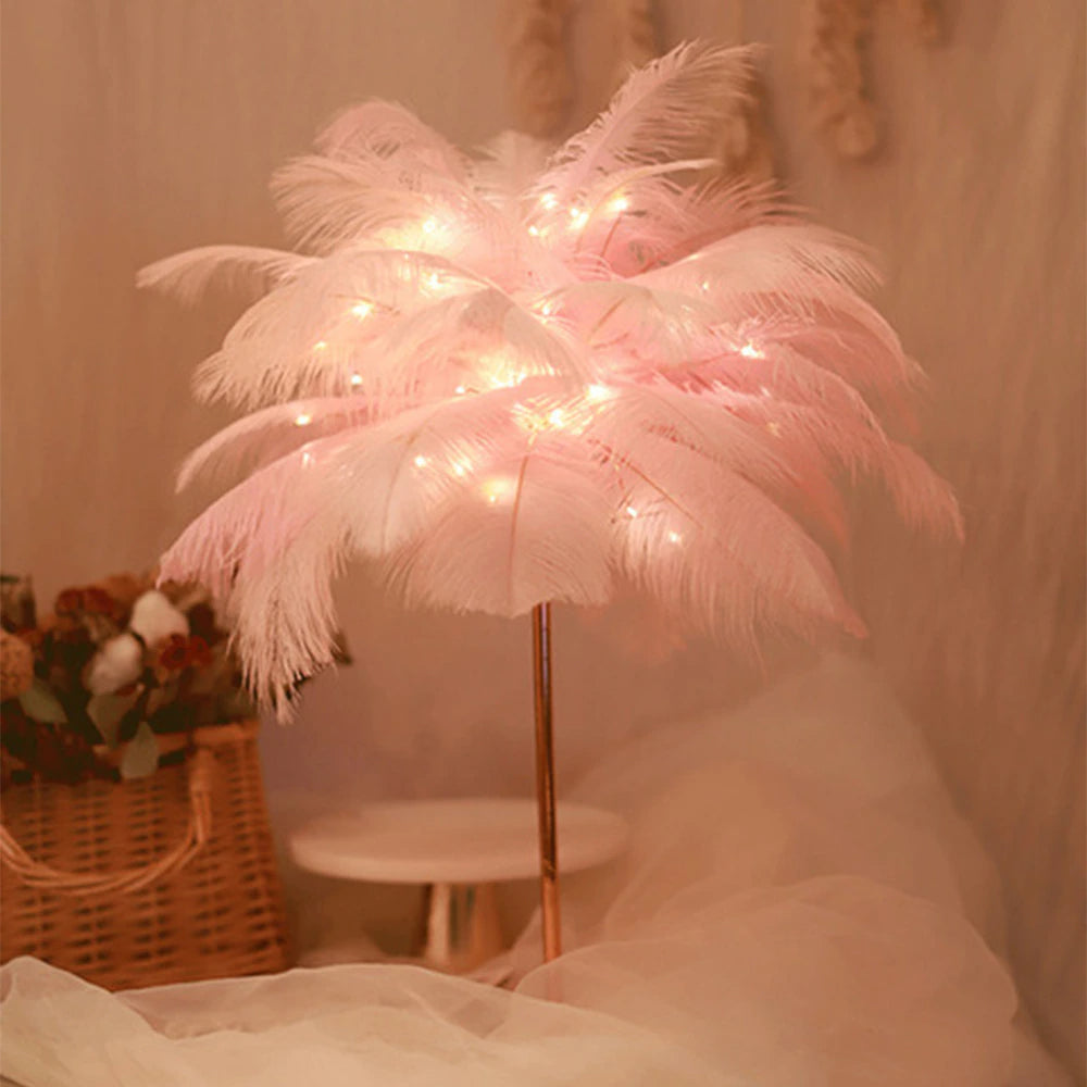 Kreative Baum feder tischlampe