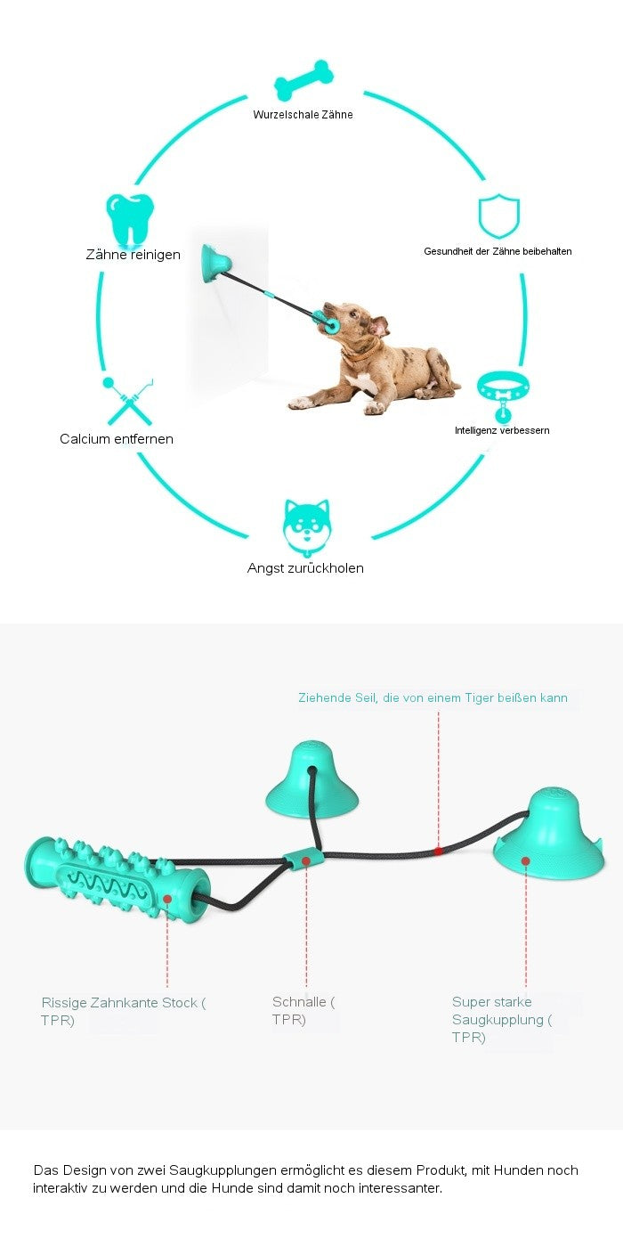 Dual-Suction Zug-Kauspielzeug / Für Hunde