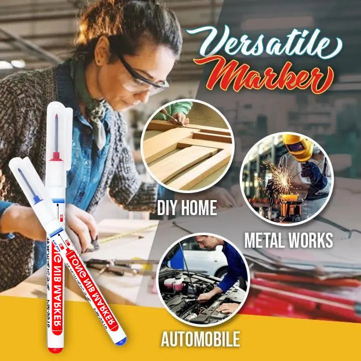 Frendorf | 2+2  | Präzisionsmarker für tiefe Löcher in der Holzverarbeitung