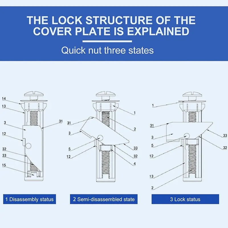 Frendorf | 2+2  | Schwerlast-Befestigungsschrauben für stabile Toilettensitze