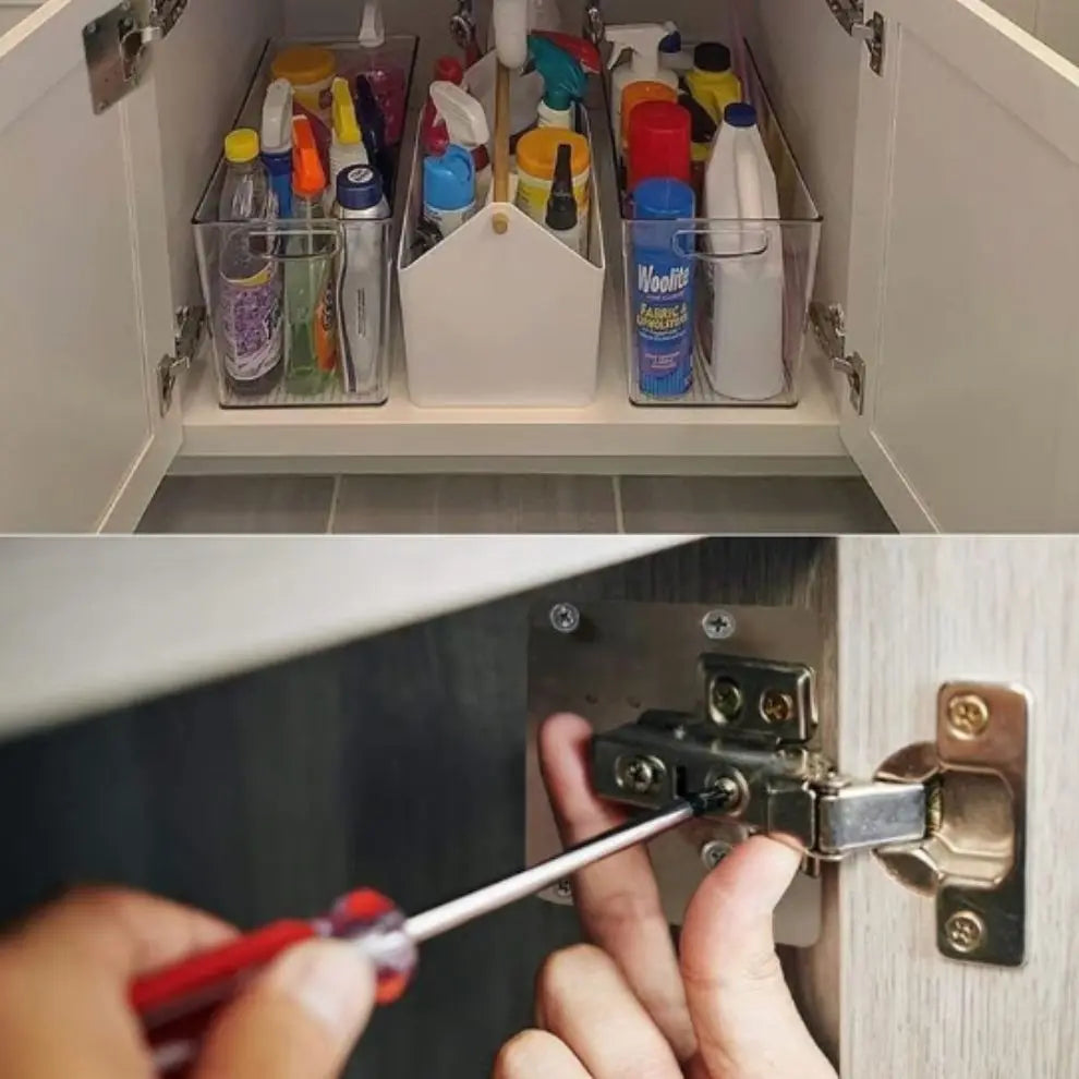 Frendorf | 2+2  | Edelstahl Reparaturplatte Für Scharniere & Schranktüren