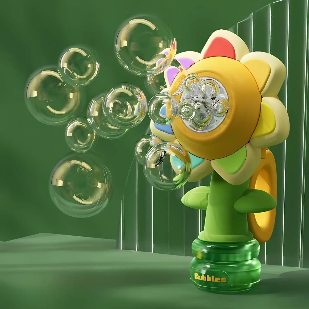 Frendorf | Tanzende Sonnenblume LED Seifenblasenmacher Spielzeug