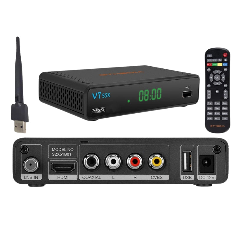 Frendorf | V7 S5X Freeview Box Recorder – HD TV-Aufnahmegerät mit integriertem Freeview