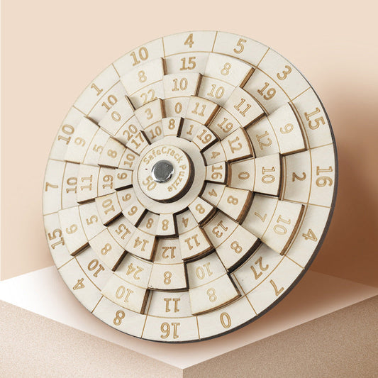 Frendorf | Safecracker 50 Holzpuzzle - Schwieriges mathematisches Brain-Teaser für Erwachsene