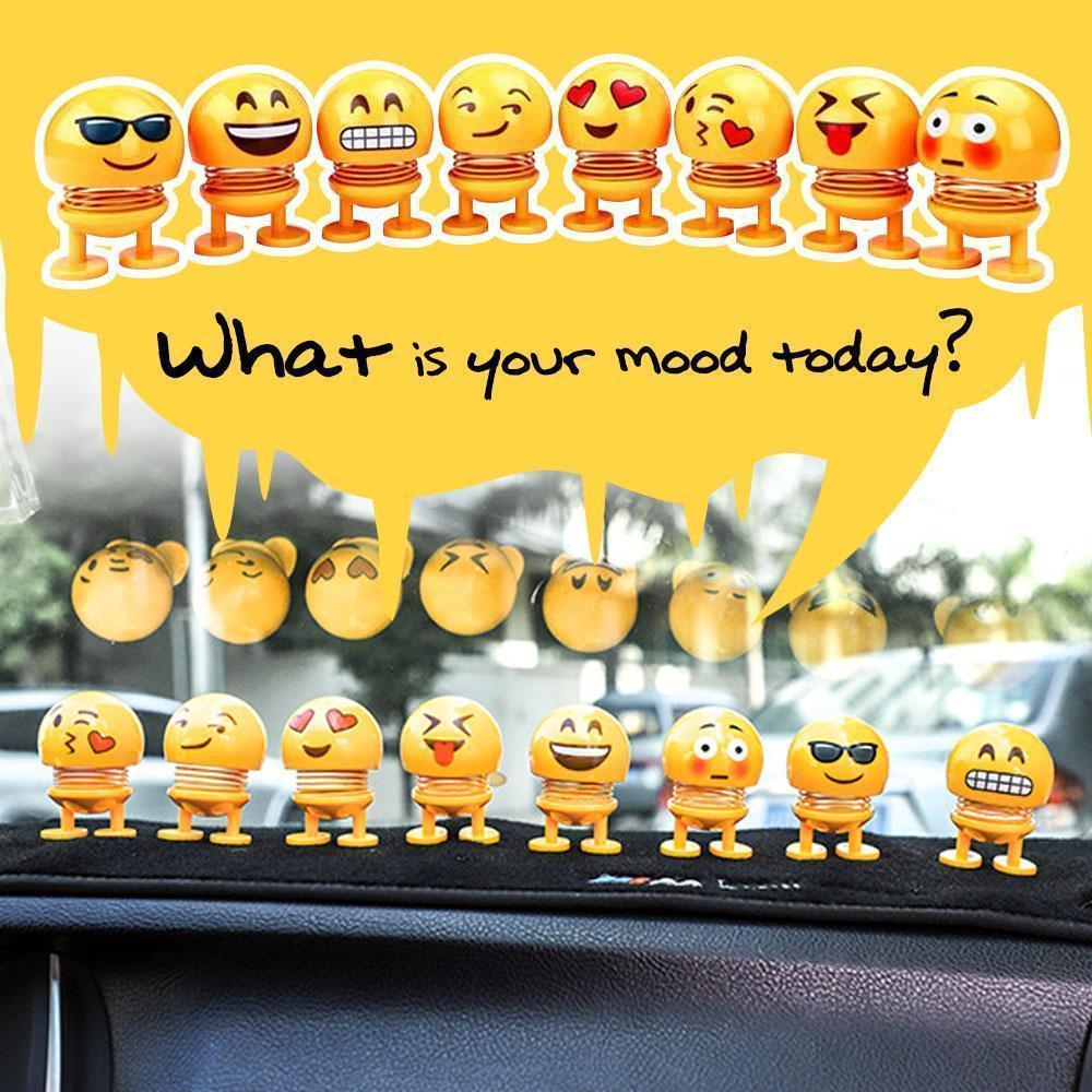 Frendorf | Auto Wackelkopf Emoji Puppe Spielzeug