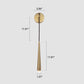 Frendorf | LustraLine Wandleuchte | Minimalistisches Luxusdesign | Goldene Lichtleiste | 1-Licht LED Wandlampe für modernes Ambiente