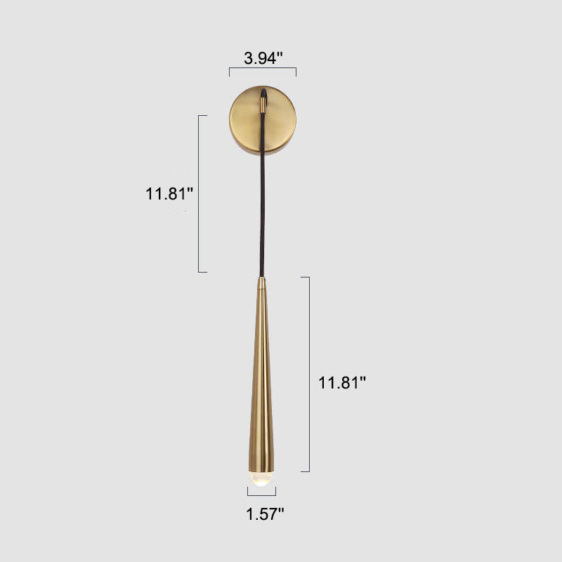 Frendorf | LustraLine Wandleuchte | Minimalistisches Luxusdesign | Goldene Lichtleiste | 1-Licht LED Wandlampe für modernes Ambiente