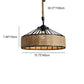 Frendorf | LumeLash Vintage Hängeleuchte | Rustikales Eisen & Hanfseil Design | 1-Flammige Pendelleuchte für Wohnzimmer