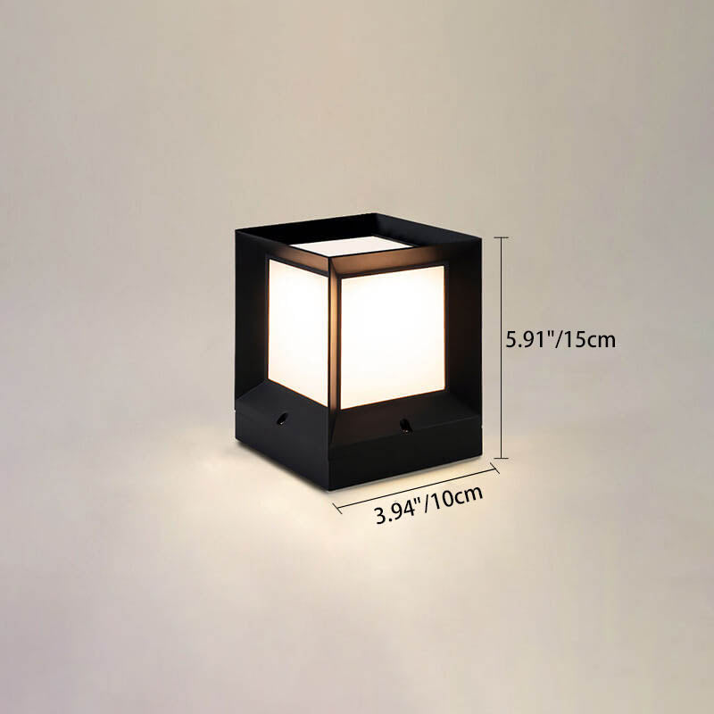 Frendorf | LumeEdge LED Solarleuchte | Quadratisches Design | Wasserdicht | Außenbeleuchtung für Rasen & Zaun | Verschiedene Größen