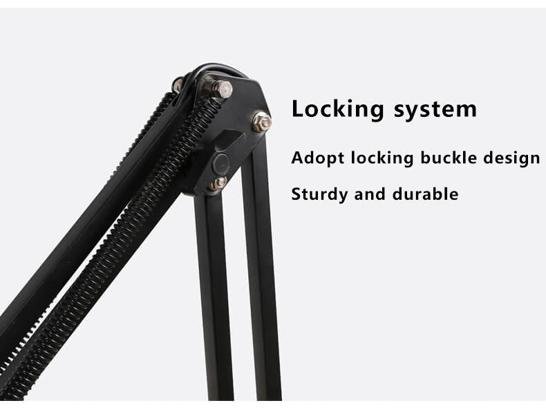 LED Klappbarer Langer Arm Clip Augen Schutz USB Lese Tischlampe