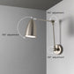 Frendorf | Flexiron Retro Industrial Schwenkarm Wandleuchte | Rotierbar & Ausziehbar | 1-Licht Design | Eisen-Lampe für Arbeits- & Wohnräume