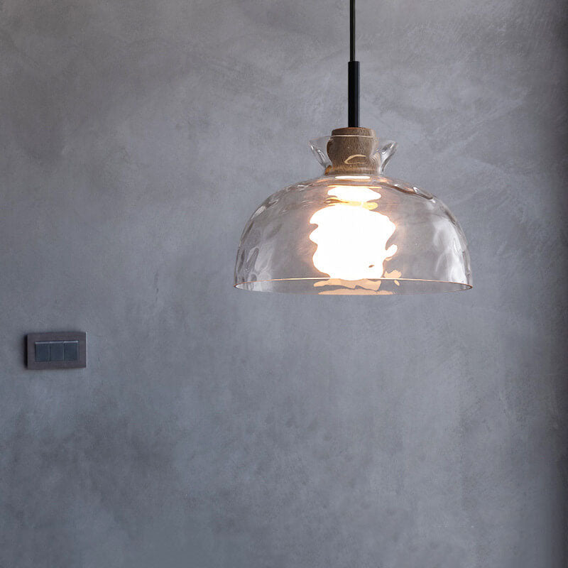 Frendorf | LumaCrystal Nordic Pendelleuchte | Klar geriffeltes Glas | 1-Licht | Skandinavisches Design | Deko für Zuhause