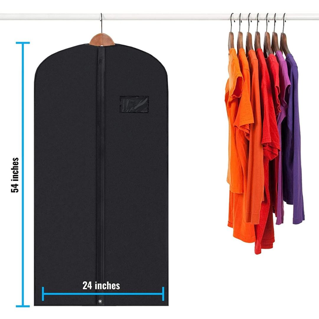 Frendorf |  5 Premium Kleidersäcke - Mit durchsichtiger Fenster, wasserabweisend - 40"/54" Zoll