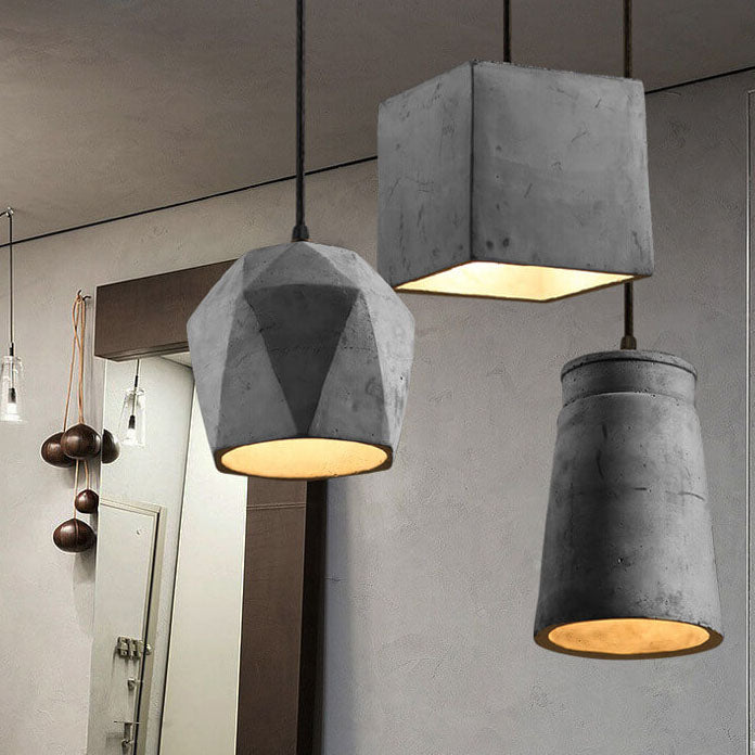 Frendorf | Cemantica Geometrische Pendelleuchte | Industrial Design | Betonoptik | Minimalistische Beleuchtung