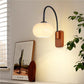 Frendorf | GlareFlex Bauhaus Glas-Wandleuchte | Drehbare LED-Leuchte | Modernes Wand-Design