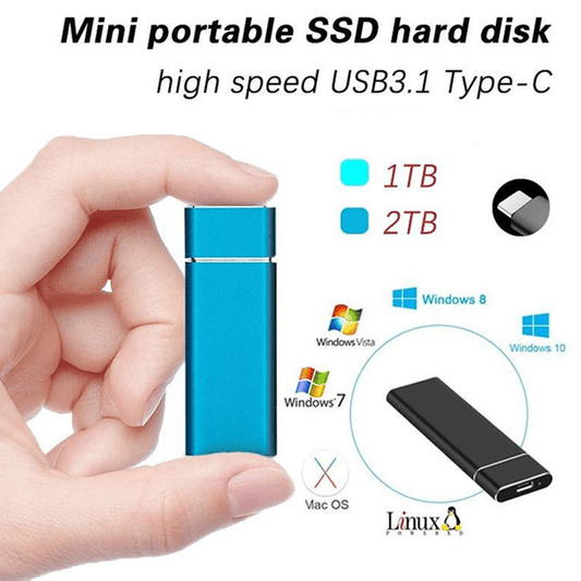 Frendorf | DataFlash | Tragbare Ultra Schnelle Externe SSD Festplatte