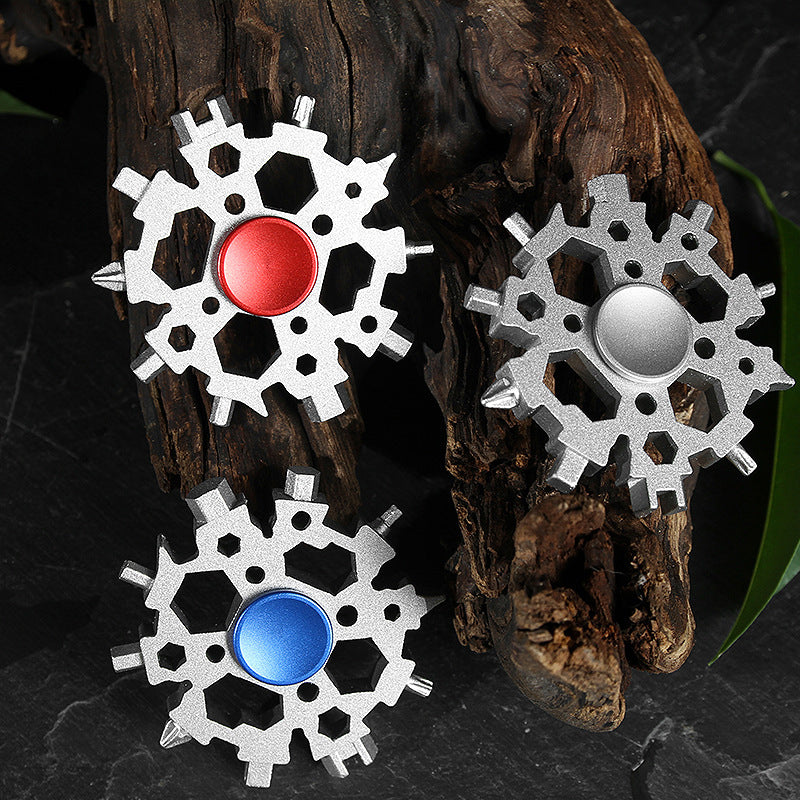 Frendorf | 23-in-1 Schneeflocken-Fidget-Spinner Multitool