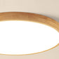 Frendorf | WoodGlow Runde LED Deckenleuchte | Ultra-Dünn | Massivholz | Skandinavisches Design für Wohnräume