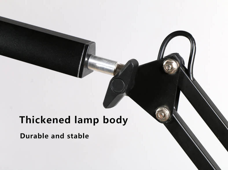 LED Klappbarer Langer Arm Clip Augen Schutz USB Lese Tischlampe