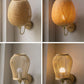 Frendorf | BambuLux Handgewebte Wandlampe | Moderner Bambus-Lampenschirm | 1-flammig | Umweltfreundliche Beleuchtung