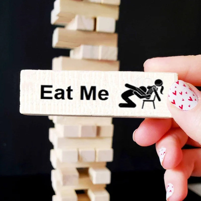 Super Naughty Block Tower Jenga Spiel