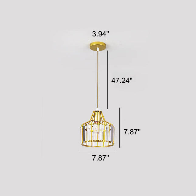 Frendorf | LustraVive Kristall-Deckenleuchte | Modernes Kuppeldesign | 1-Licht Semi-Flush Mount | Zeitlose Eleganz für Ihr Zuhause