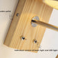 Frendorf | WoodenGlow Wandlampe | Moderner Stoffschirm & Holzsockel | Elegante Wandbeleuchtung | Verschiedene Optionen
