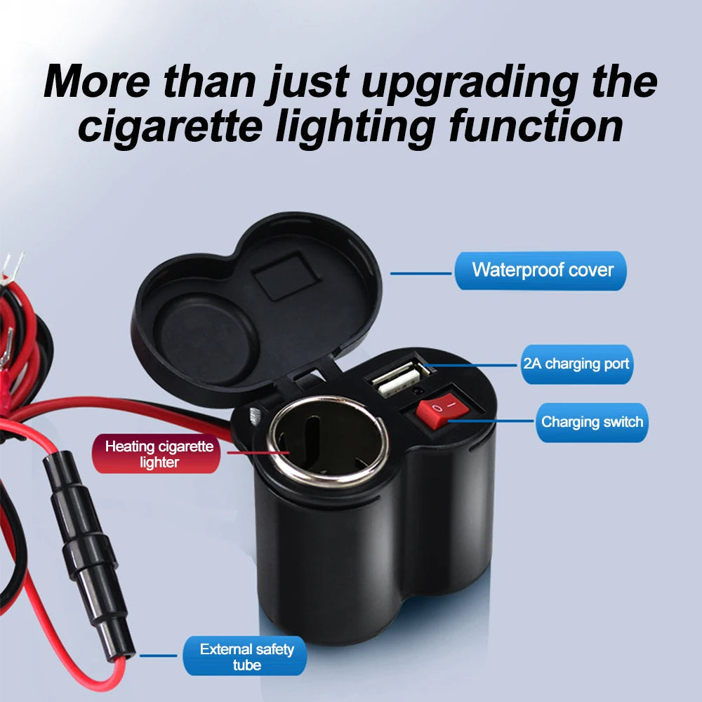 Frendorf | Motorrad wasserdichter Lenker USB Ladegerät