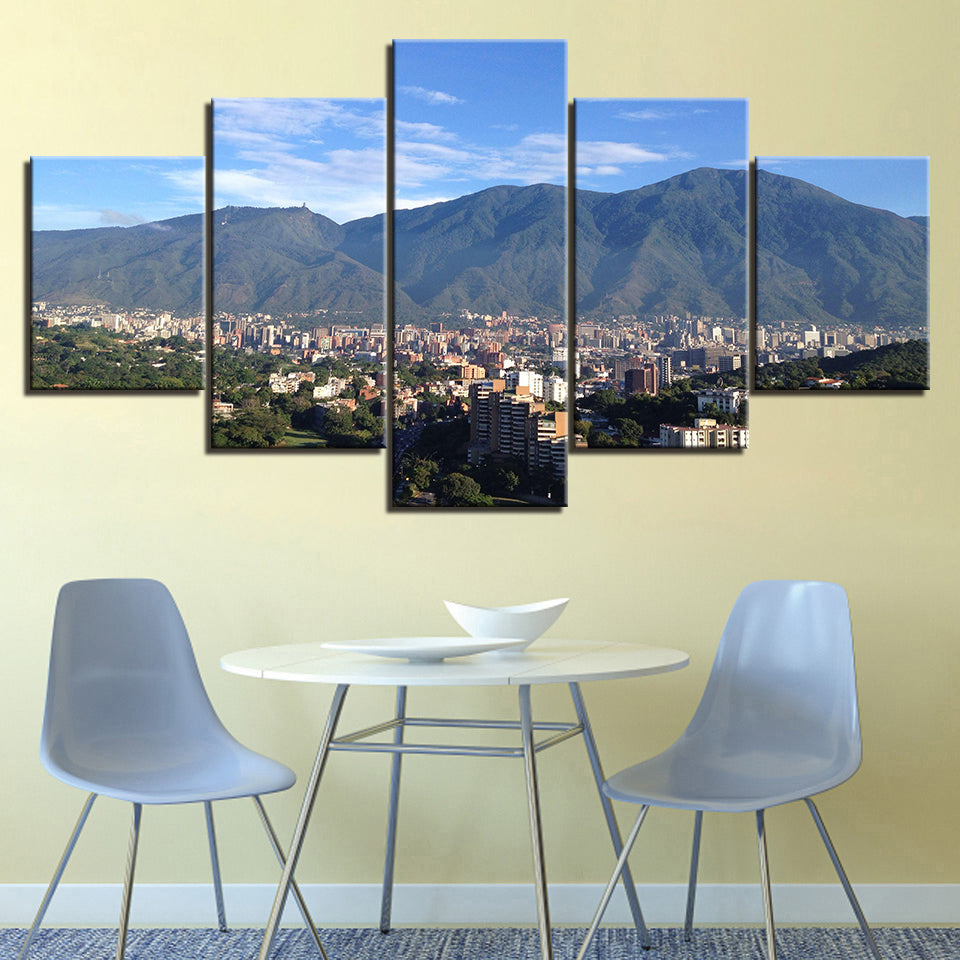 Stadtlandschaft-Canvas Wandkunstmalerei