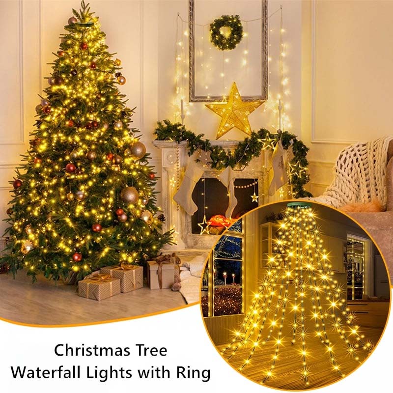 Frendorf | Weihnachtsbaum Wasserfalllichter mit Ring