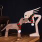 Frendorf | Geschenk für Tierliebhaber - Holzskulptur Tischornamente - Die Liebe zwischen Ihnen und Ihrem pelzigen Freund