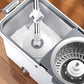 Frendorf | 360° Drehbarer Wischmopp- und Eimer-Set mit Auswringsystem F63