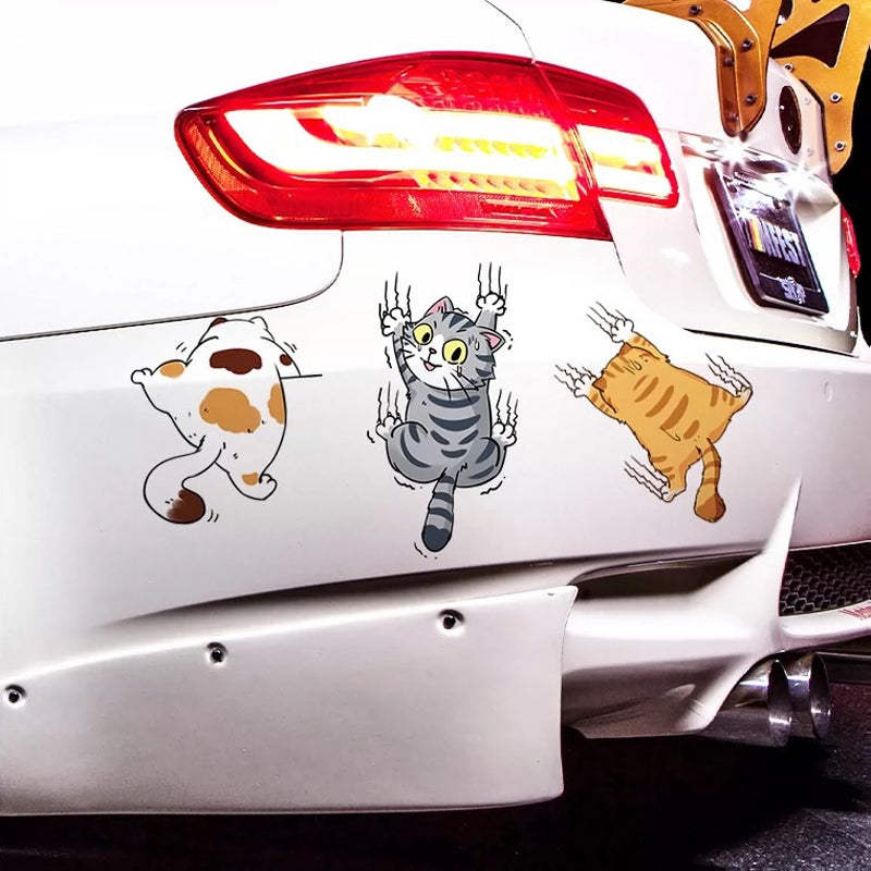 Frendorf | Niedliche Katzen Cartoon Aufkleber Auto Aufkleber