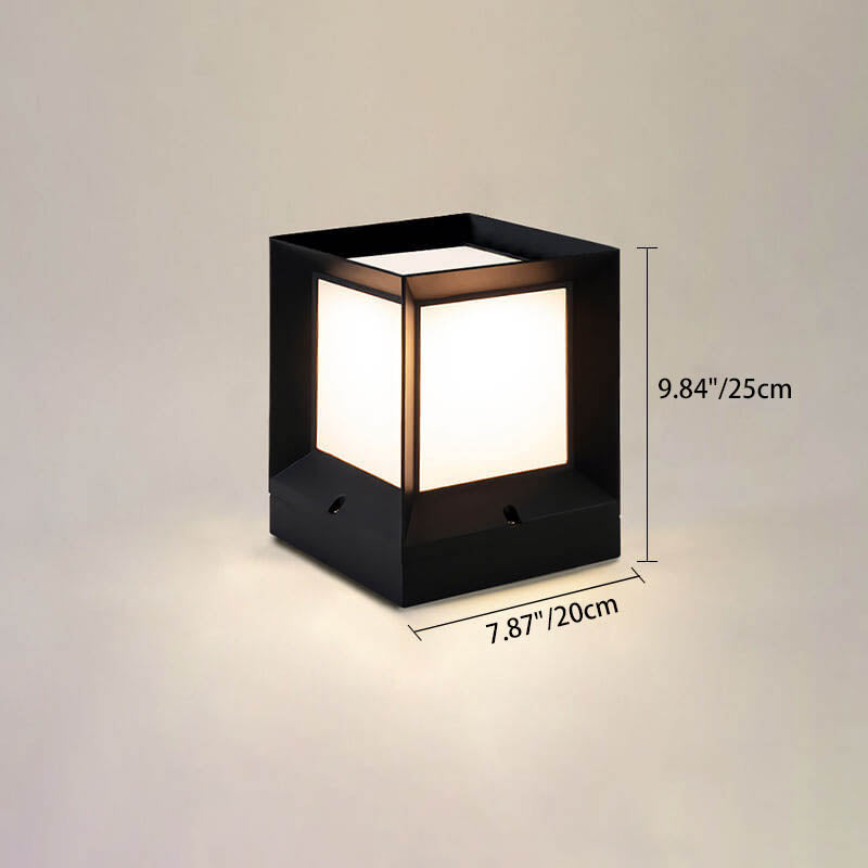 Frendorf | LumeEdge LED Solarleuchte | Quadratisches Design | Wasserdicht | Außenbeleuchtung für Rasen & Zaun | Verschiedene Größen