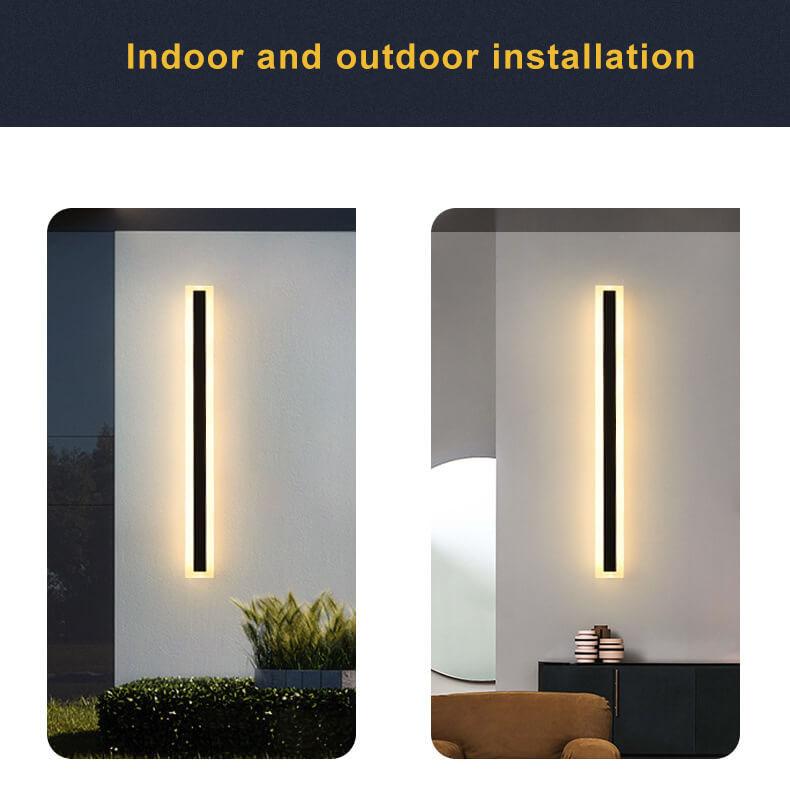 Frendorf | LumiBar Minimalist LED Außenwandleuchte | Wasserdicht | Langlebig | Moderne Lichttechnik | Outdoor Dekolampe für Garten und Terrasse