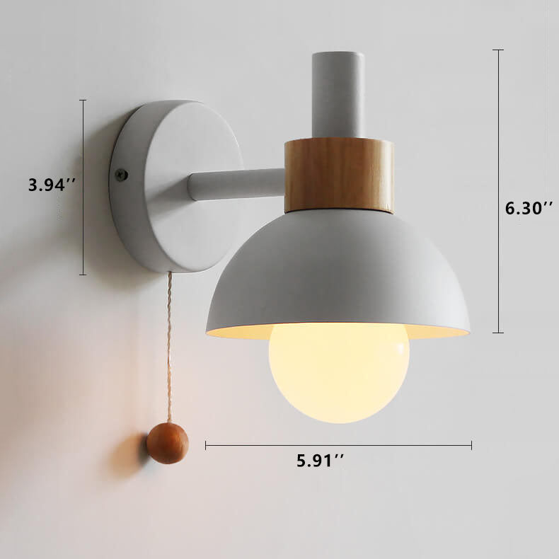 Frendorf | MacaroonGlow Nordic Wandlampe | Farbiges Kugeldesign | Einflammige LED-Wandleuchte für Wohnräume