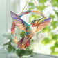 Frendorf | HummiGlow Lebendiger Kolibri Sonnenfänger – Strahlende Fensterdekoration