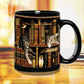 Frendorf | Bücherregal Keramikkaffeebecher - Geschenk für Katzenbuchliebhaber