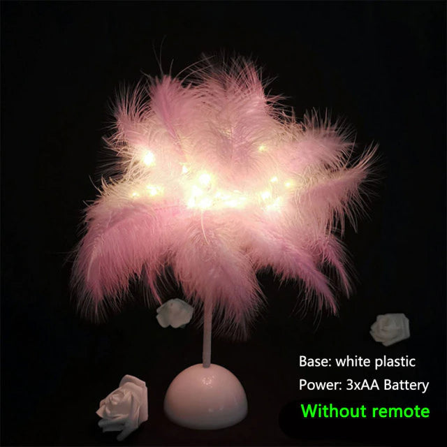 Kreative Baum feder tischlampe