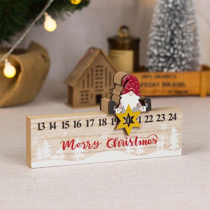 Frendorf | Frohe Weihnachten Holz Mobile Weihnachtsmann Kalender Ornament