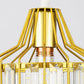 Frendorf | LustraVive Kristall-Deckenleuchte | Modernes Kuppeldesign | 1-Licht Semi-Flush Mount | Zeitlose Eleganz für Ihr Zuhause