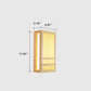 Frendorf | ZenWood Minimalist Japanische Wandlampe | Rechteckiges Design | LED 1-Licht | Warmes und Weißes Licht | Deko für Zuhause