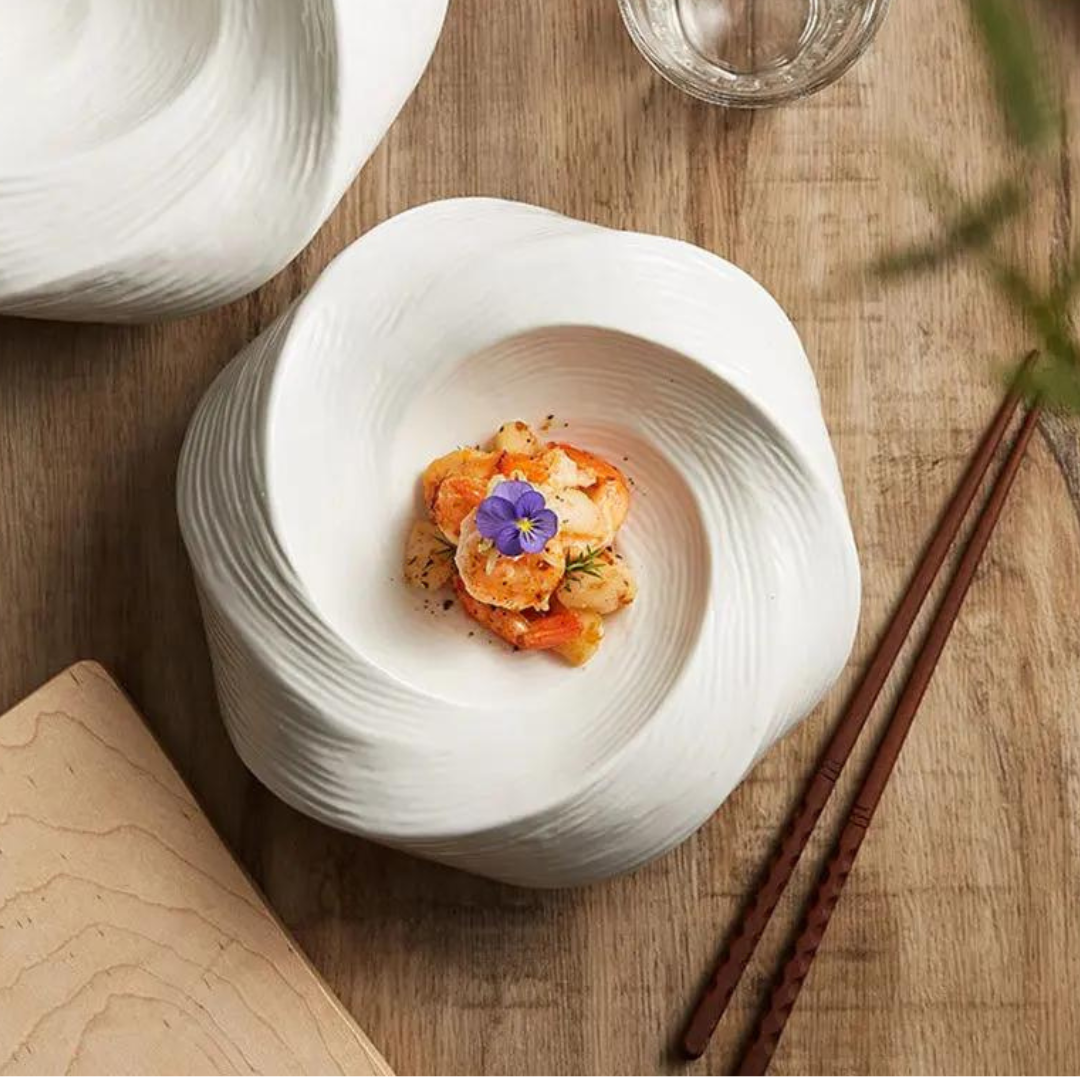 Frendorf | SwirlDish Moderne Keramikschale | Vielseitige Dessert- und Suppenschale | Robuste Qualität