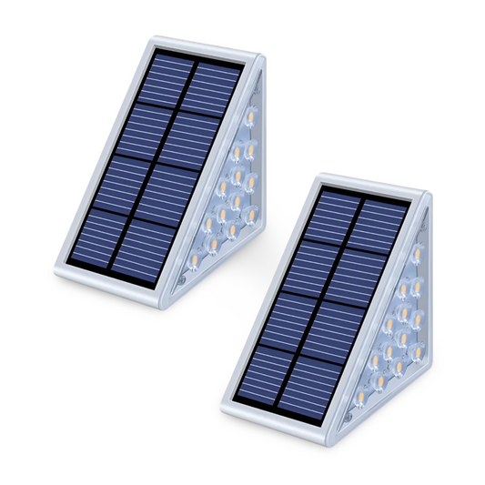 Frendorf | 2/6 Pack Dreieckige Solarlampen Garten - IP67 Solarlicht - Gartendekoration Licht