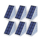Frendorf | 2/6 Pack Dreieckige Solarlampen Garten - IP67 Solarlicht - Gartendekoration Licht