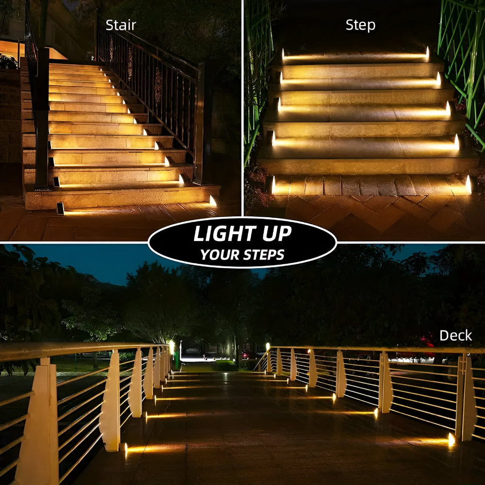 Frendorf | 2/6 Pack Dreieckige Solarlampen Garten - IP67 Solarlicht - Gartendekoration Licht
