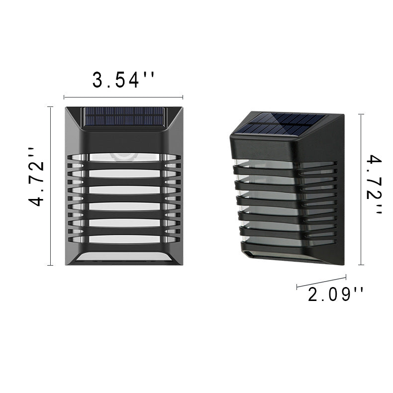Frendorf | SolarVista LED Wandleuchte | Trapezdesign | Wasserdicht | Solar Außenbeleuchtung | Energieeffizient