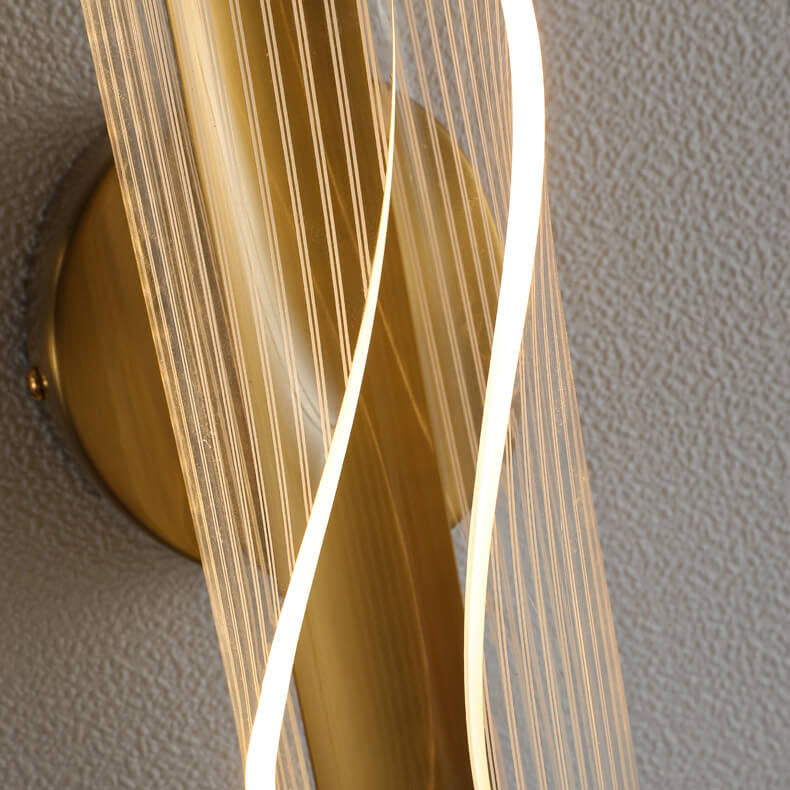 Moderne Acryl Locken LED Wandlampe