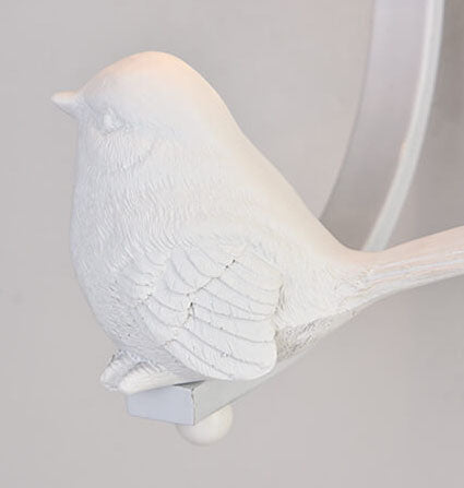 Frendorf | Avioria Wandlampe mit Glasschirm & Deko-Vogel | Modernes Design | Stimmungsvolles Licht für Zuhause